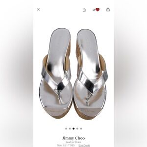 Jimmy Choo size 9.5 platform slides